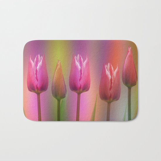 Spring time elegance (tulips) Bath Mat