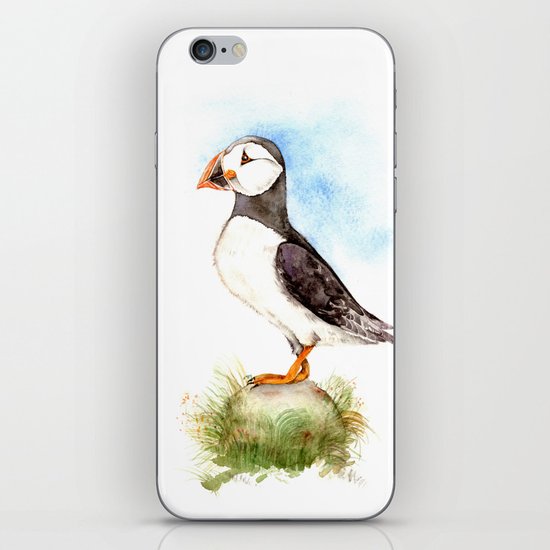 Puffin on a Rock iPhone & iPod Skin