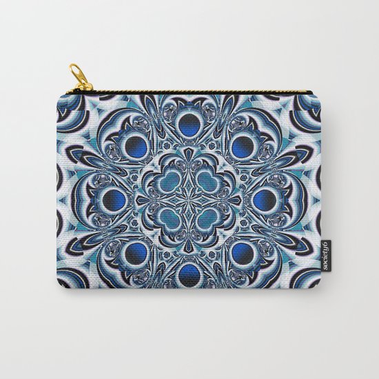 Snowflake fractal pattern Carry-All Pouch
