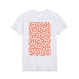 Pastel Coral Reef Abstract Pattern Design Kids T Shirt