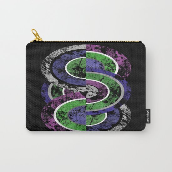 Entwined - Geometric, abstract, pastel themed textured design Carry-All Pouch