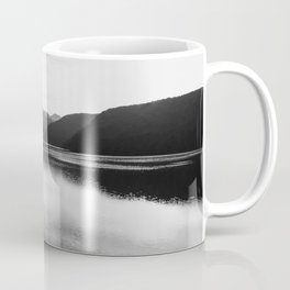 Monochromatic mountain lake landscape Mug