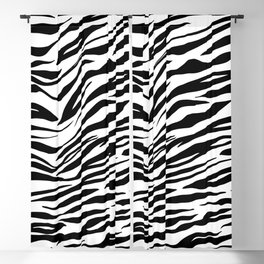 Zebra Print Blackout Curtain