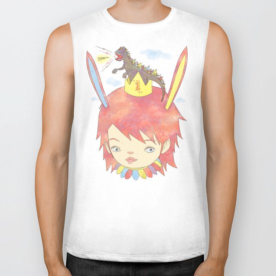 CROWN NEST - GOZILLA KING 고질라킹 Biker Tank