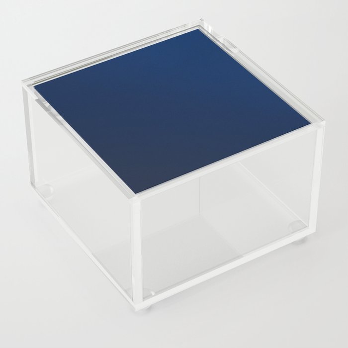 Deep Blue Ombre Elegant Acrylic Box