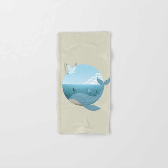 Whale & Seagull (US and THEM) Hand & Bath Towel