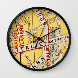 All About Paris IV Wall Clock