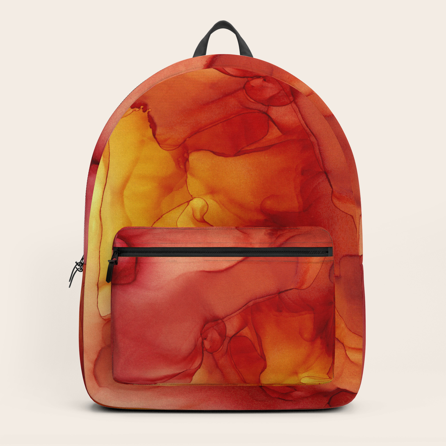 red blue yellow backpack