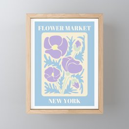 Flower Market  Framed Mini Art Print
