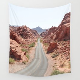 Roads Of Nevada Desert Picture | Valley Of Fire State Park Art Print | USA Travel Photography Wall Tapestry