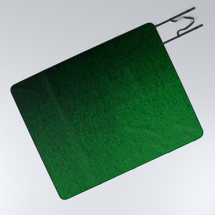 Emerald Green Ombre Design Picnic Blanket