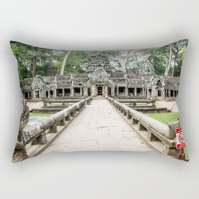 Ta Phrom, Angkor Archaeological Park, Siem Reap, Cambodia Rectangular Pillow