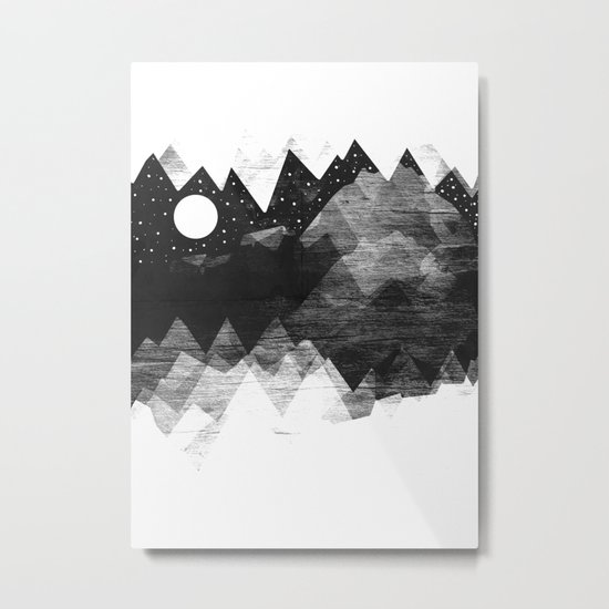 Torn Mounts Metal Print