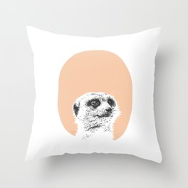 Meerkat Throw Pillow