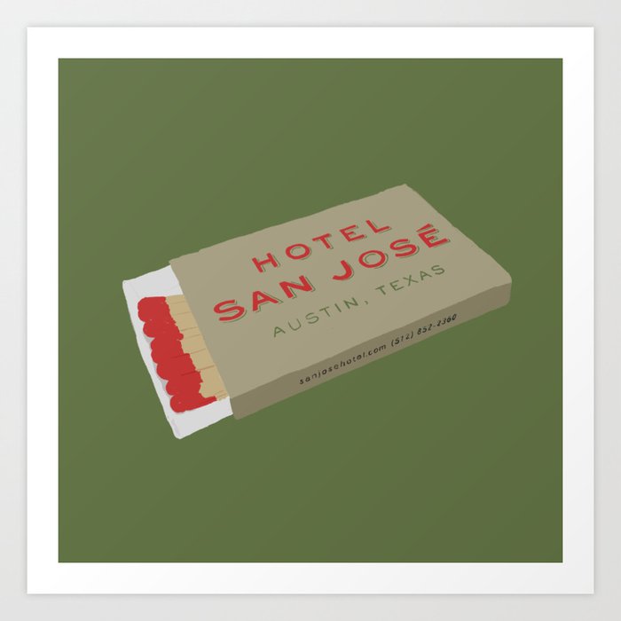 100 Days of Austin - Hotel San Jose Art Print