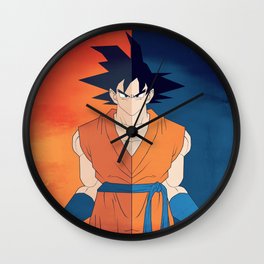 Minimalistic Goku Wall Clock