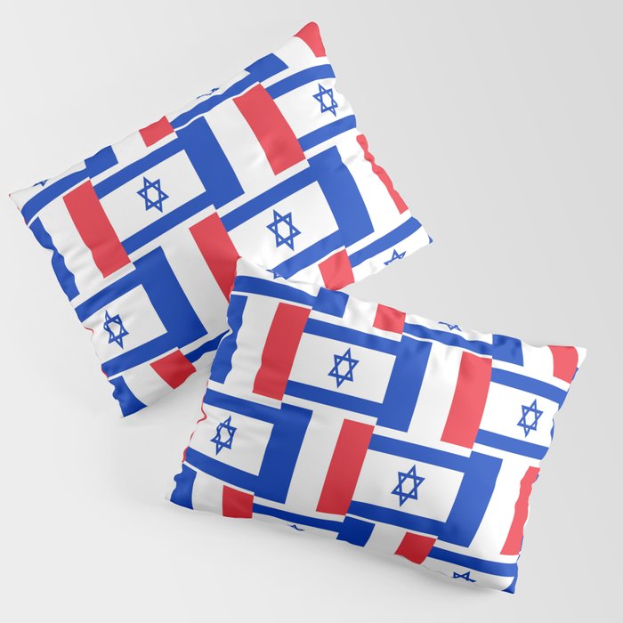 Mix of flag : france and israel Pillow Sham