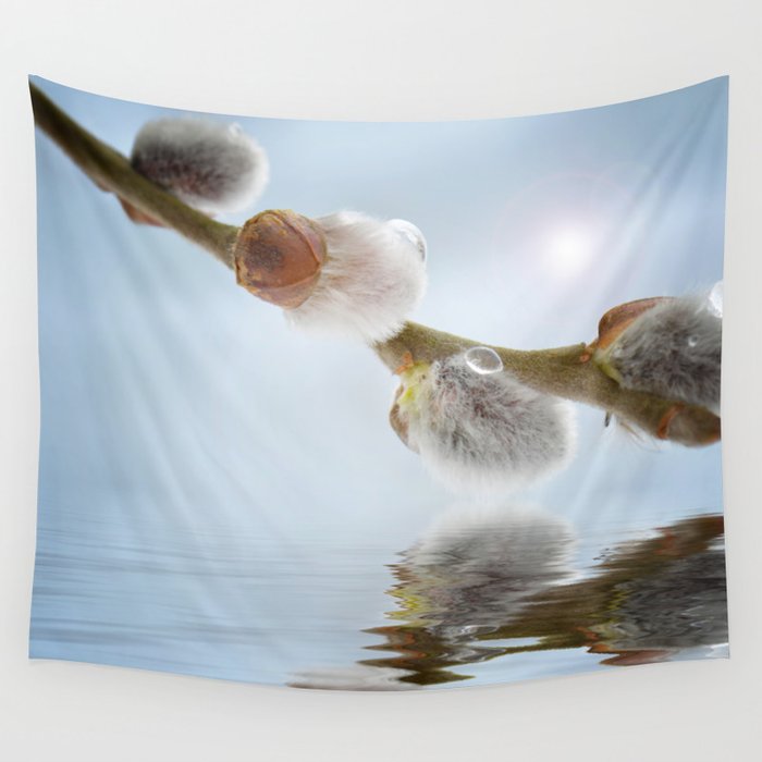 Pussy willow 0117 Wall Tapestry