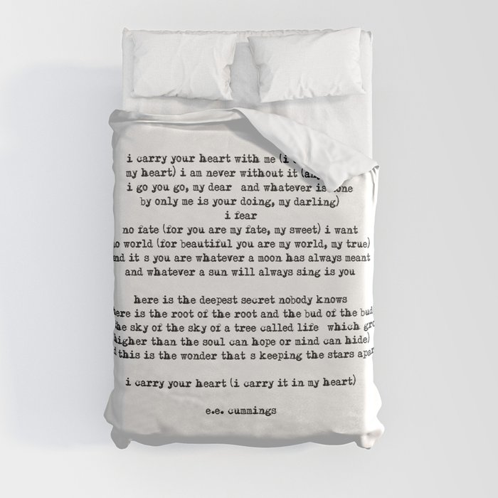 i carry your heart 2 Duvet Cover