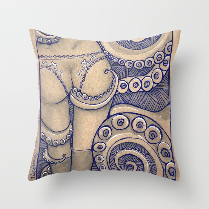 Octopus Throw Pillow
