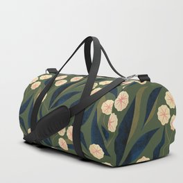 Green Floral Duffle Bag