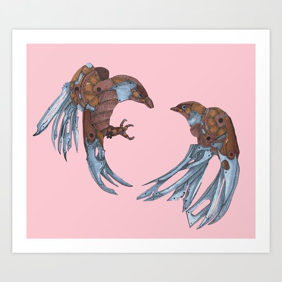 LOVE + BATTLE Art Print