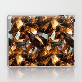 Gold and black gemstones Laptop & iPad Skin