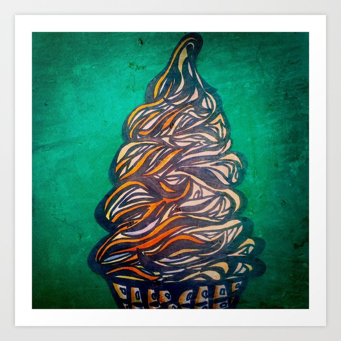 Spaghetti Cone Art Print