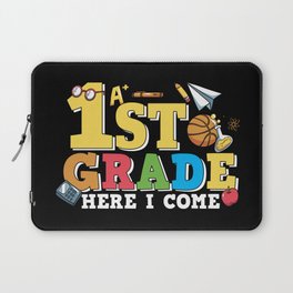 1st Grade Here I Come Laptop Sleeve