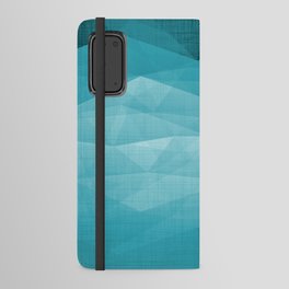 Teal Meadow Mountain Geometric Triangle Minimalism Android Wallet Case