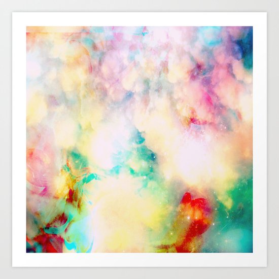 Fume Color Splash 03 Art Print