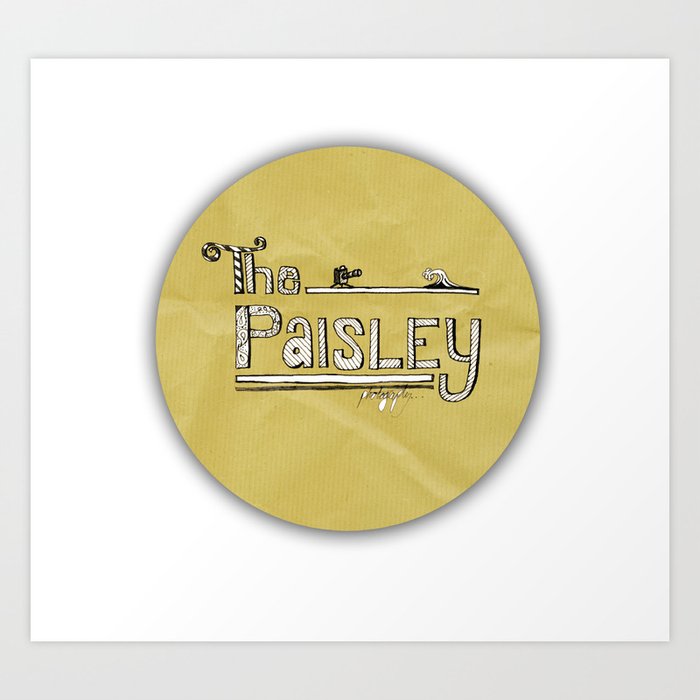 The Paisley Logo Art Print