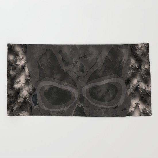 Abstract,Skull Beach Towel