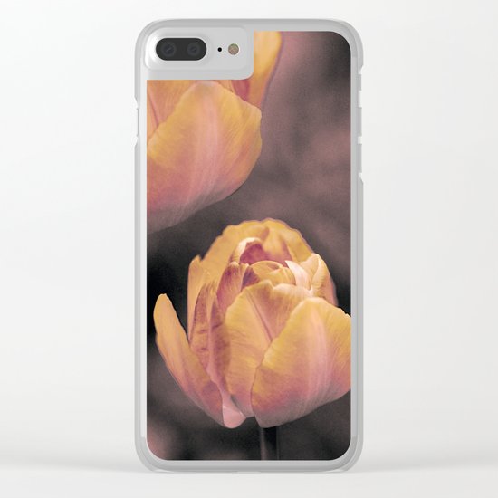 Vintage tulips(3) Clear iPhone Case