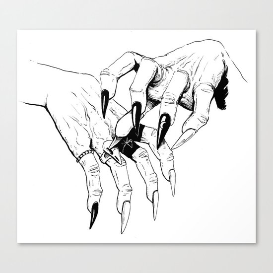 Which Witch Hands Canvas Print