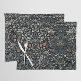 William Morris Blackthorn Art Nouveau Floral Pattern Placemat