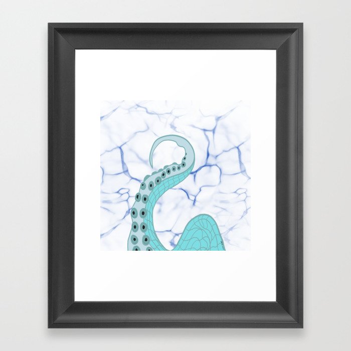 Wrapped In Tentacles Framed Art Print