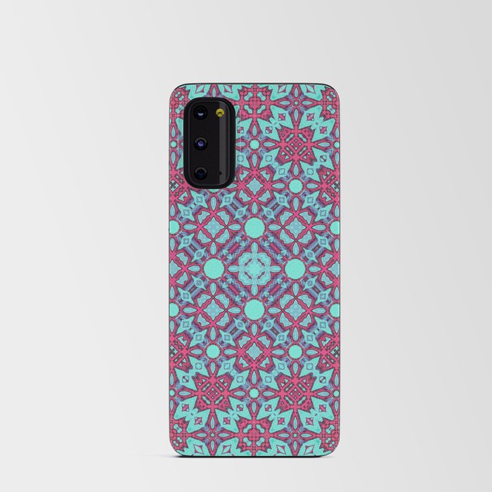 Modern abstract digital pattern design 774 Android Card Case