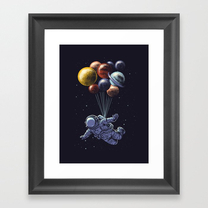 Space travel Framed Art Print