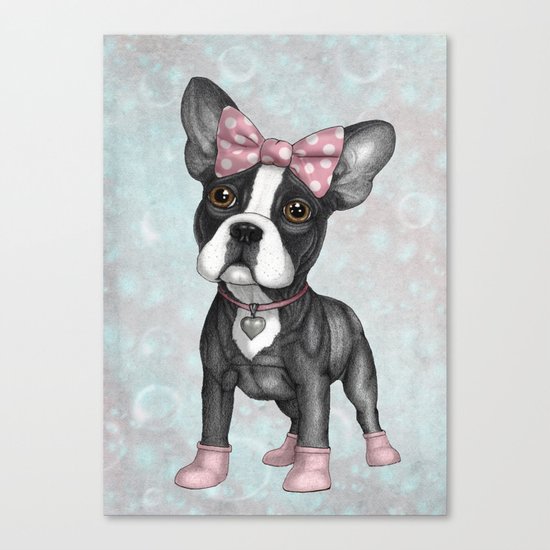 Sweet Frenchie Canvas Print