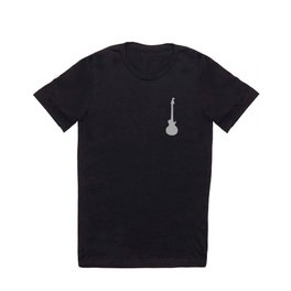Simple Grey Guitar T Shirt