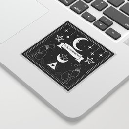 To The Moon And Back With Your Cats Sticker