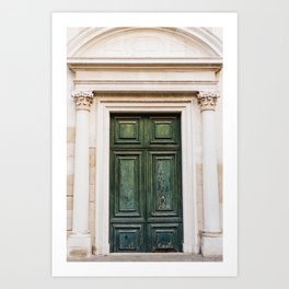 Old Green Door in Venice | Italy Travel Photography | Fine Art photo  Art Print