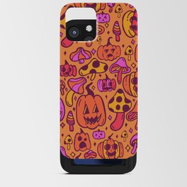 Mushrooms and Pumpkins iPhone Card Case