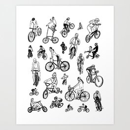 Bikes Art Print