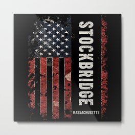 Stockbridge Massachusetts Metal Print | Stockbridge, Graphicdesign, For Him, Stockbridge City, Massachusetts, For Her, America, Trendy, American Flag, Usa Flag 