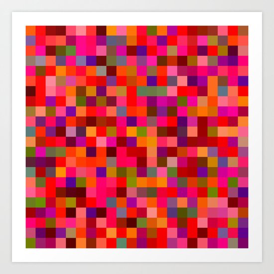Pixel Painting Art Print