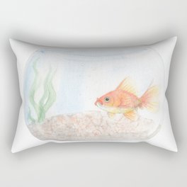 Grumpy Goldfish Rectangular Pillow