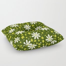 Funky Cosmo Flowers Pattern Floor Pillow