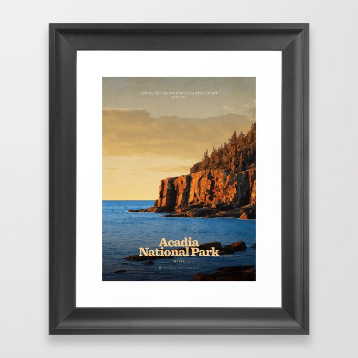 Acadia National Park Framed Art Print